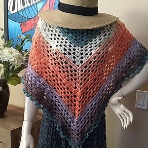 Crochet one of a kind Shawl - handmade